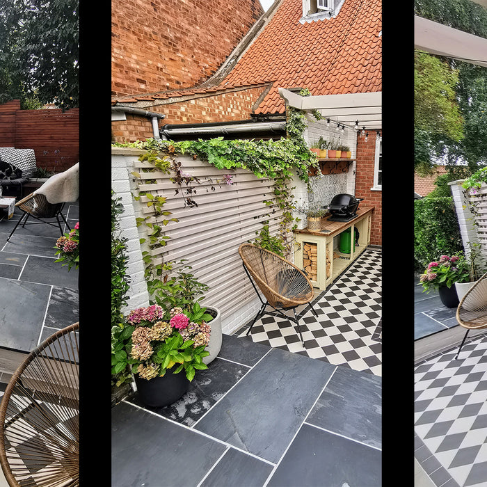 Slatted Fence & K-Rend Planters Garden Transformation