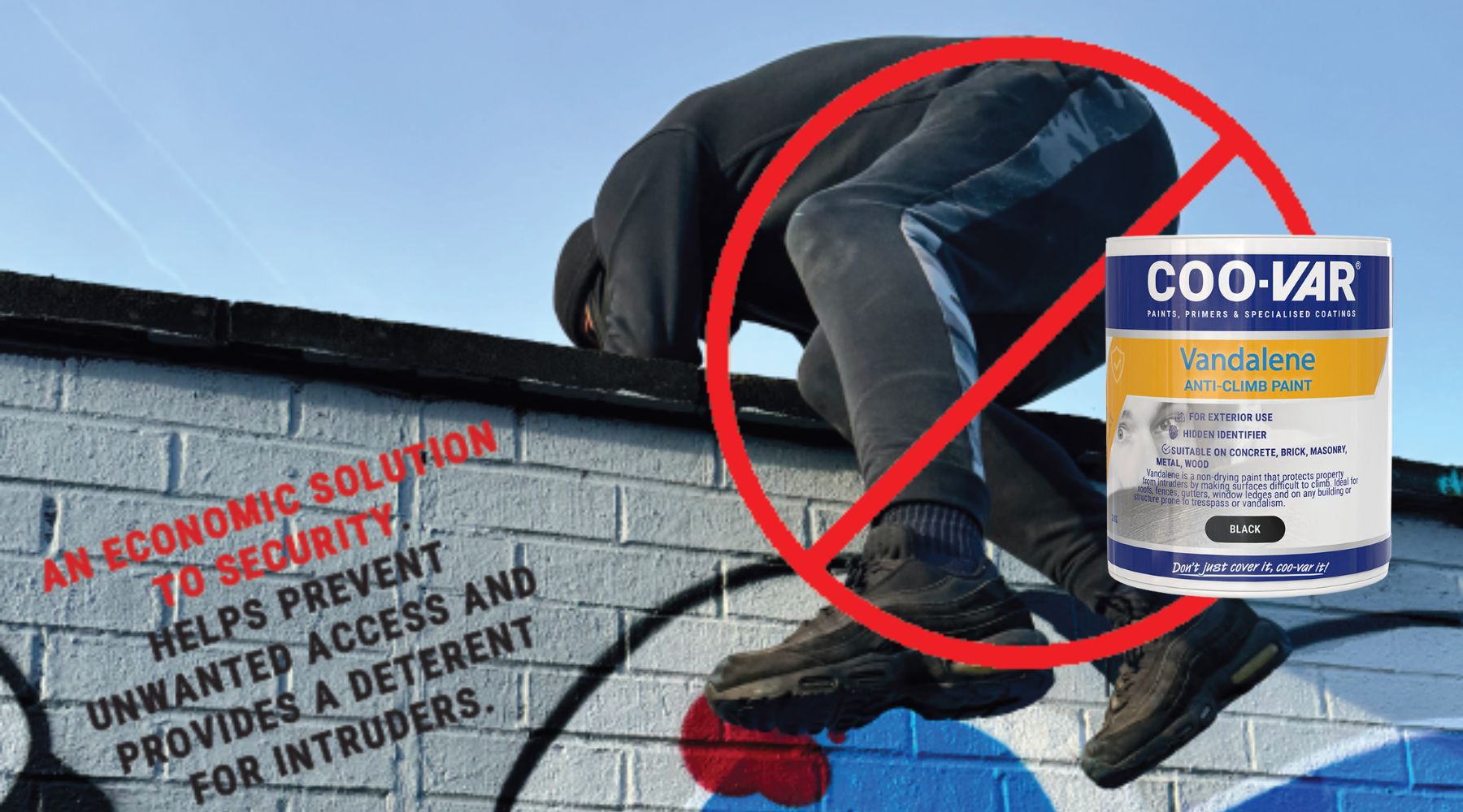 Discover how Coo-Var Vandalene Anti-Climb Paint protects your UK property from intruders and vandalism. A non-drying, weatherproof paint that deters climbing and enhances security.