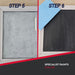 Step 5 and 6 of how to paint with SPO Magnetic Chalkboard Paint