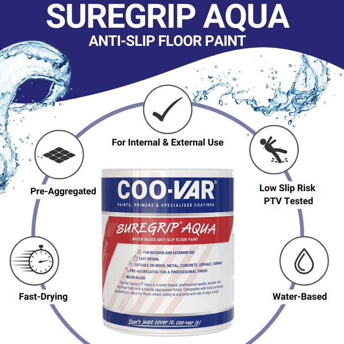 Coo-Var Suregrip® Aqua Anti-Slip Floor Paint