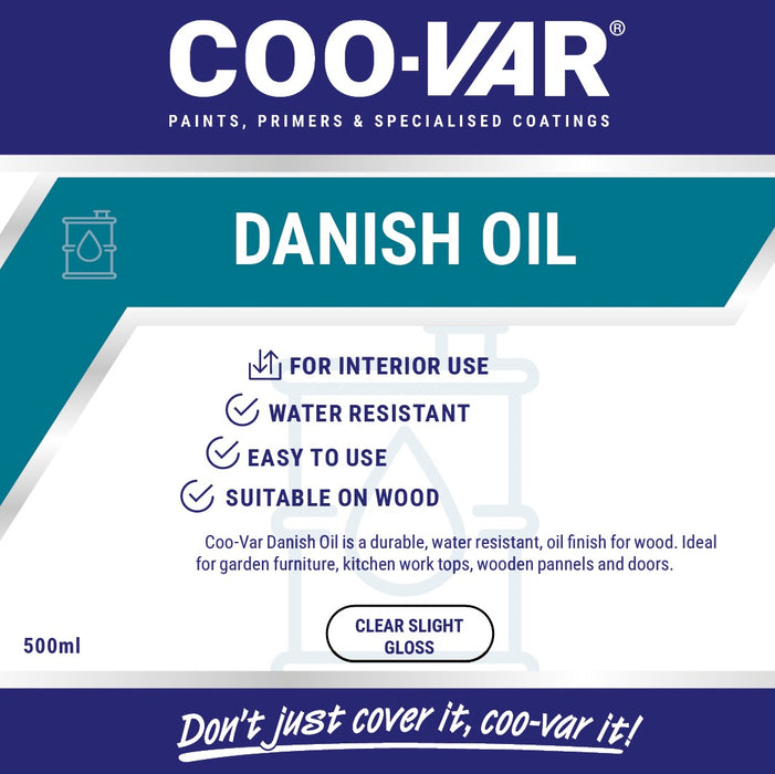 Coo-Var Danish Oil Label Front