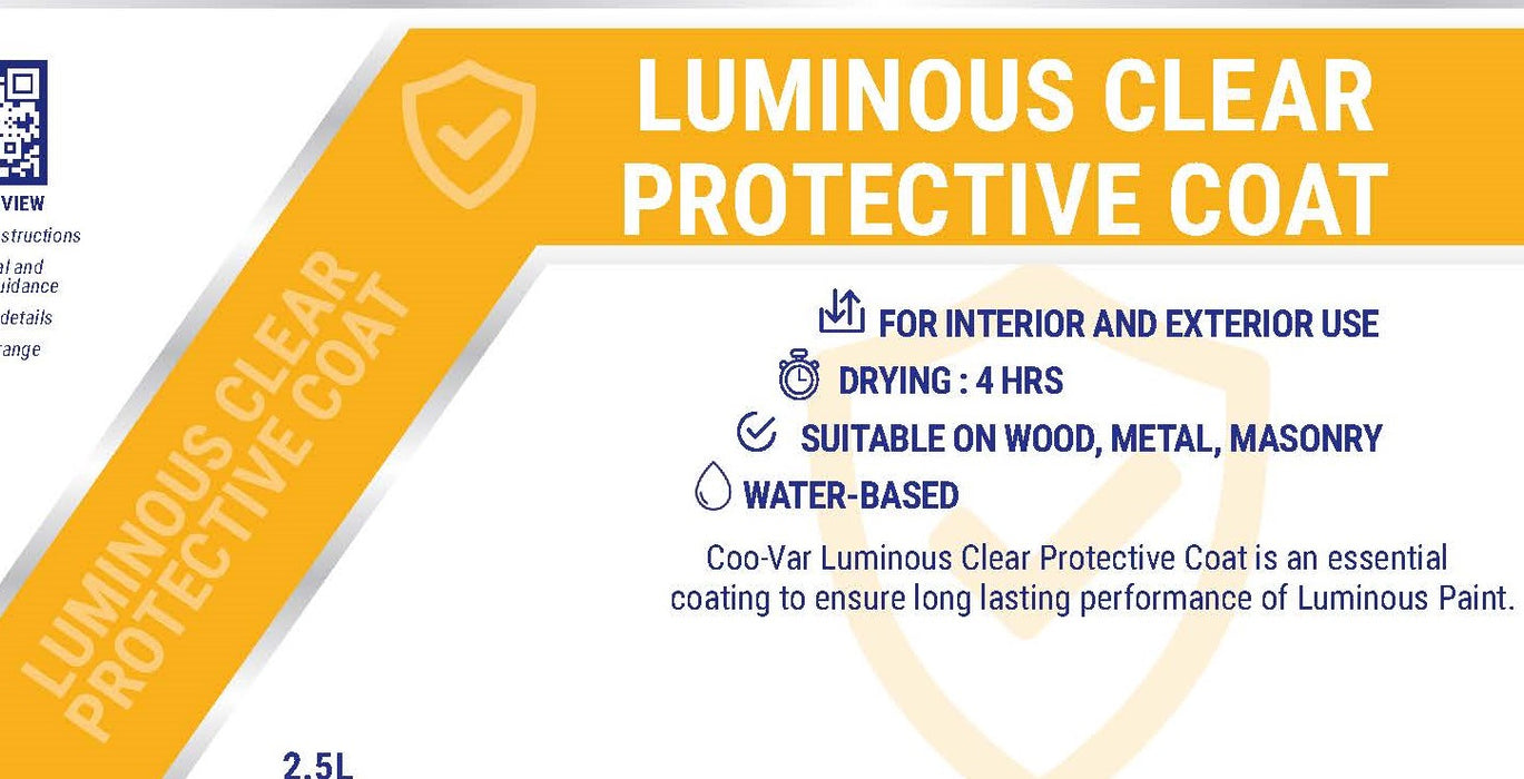 Coo-Var Luminous Clear Protective Coat Front Label