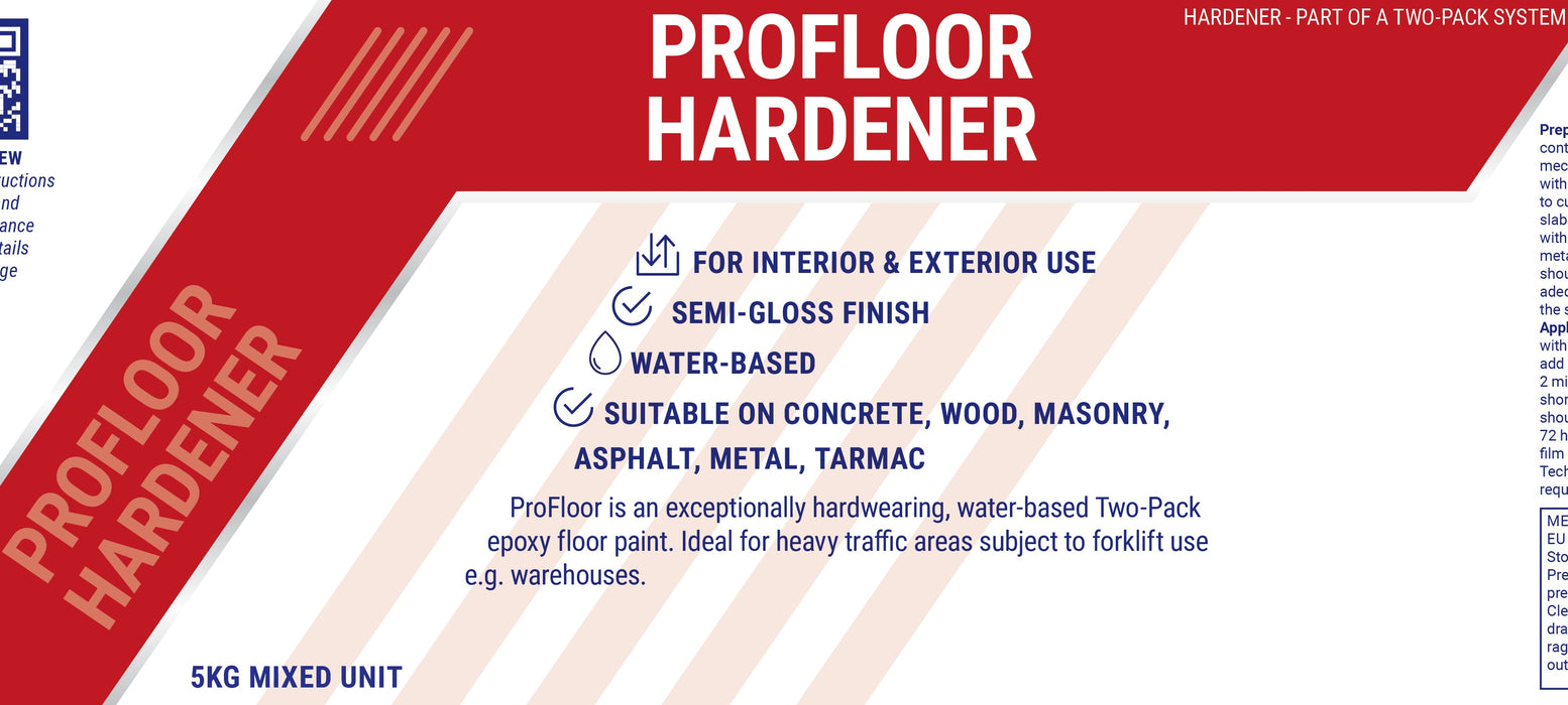 Coo-Var Profloor Water Based Two-Pack Epoxy Floor Paint Hardener Label Front