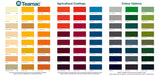 Teamac Metalcote Machinery Enamel Colour Options