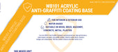 Coo-Var Acrylic Anti-Graffiti Coating WB101 Base Label Front