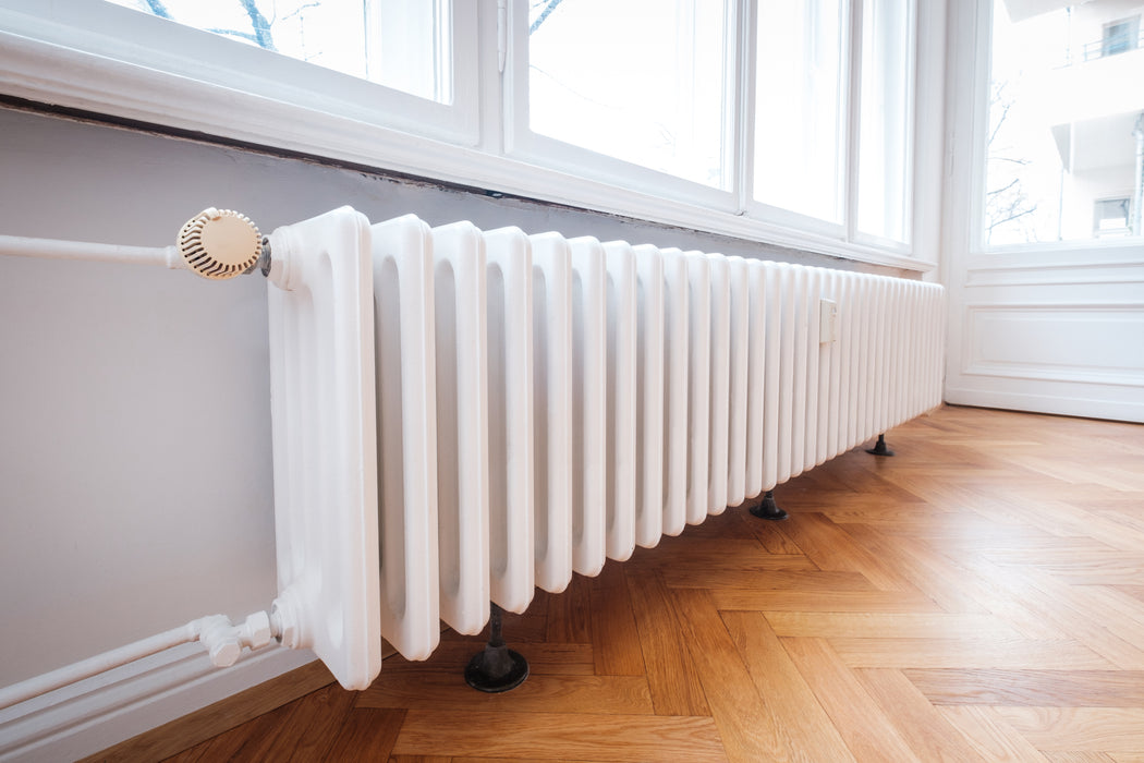 Column Radiator Painted White